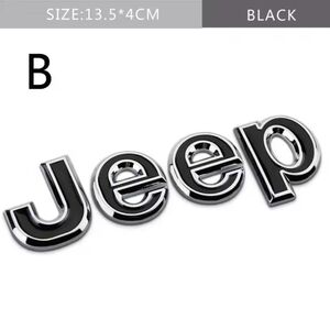 13.5cmx4cm Jeep Adhesive Badge Adhesive Back See 8 Color Choices
